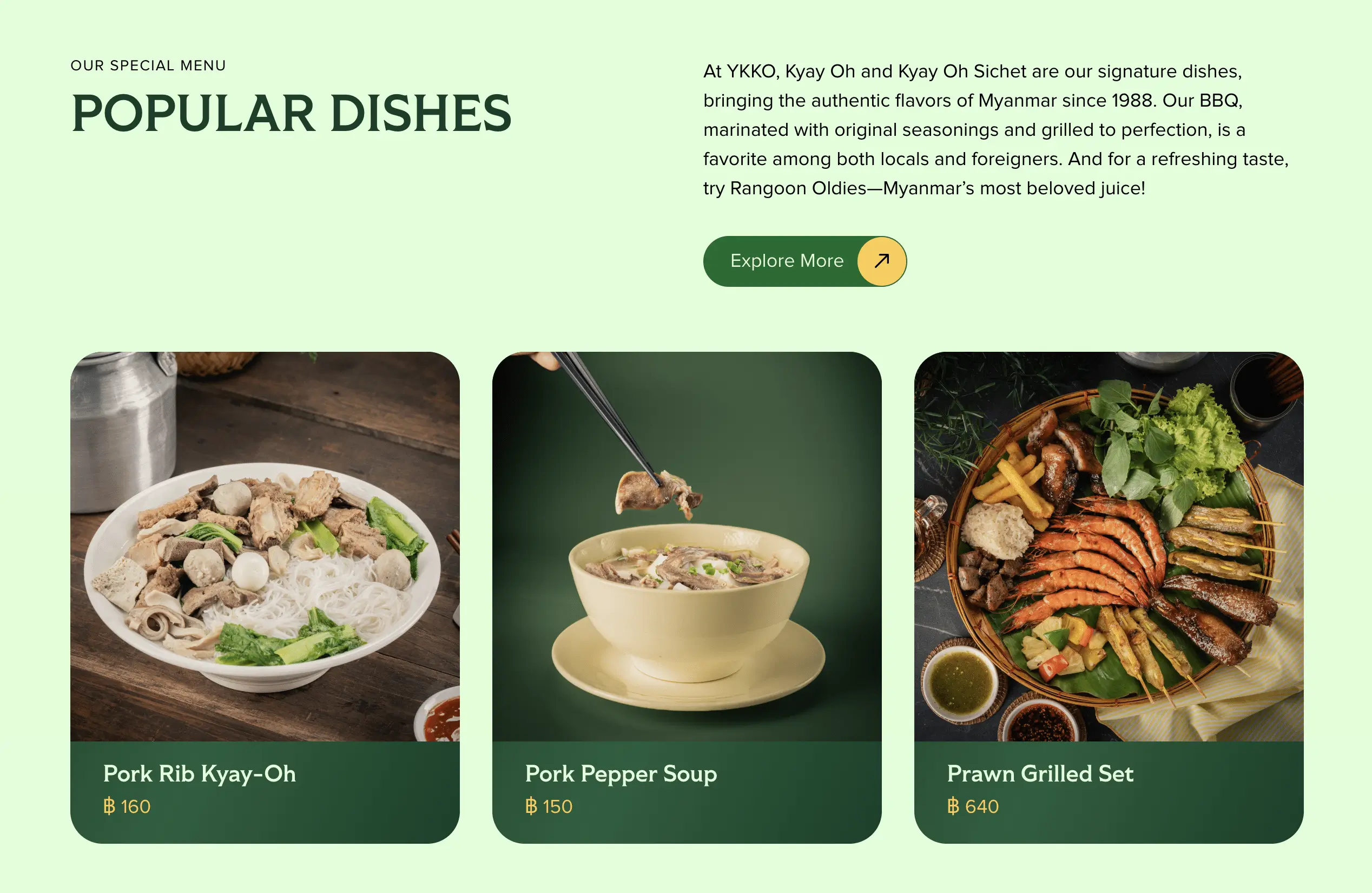 YKKO Thailand Website Mockup