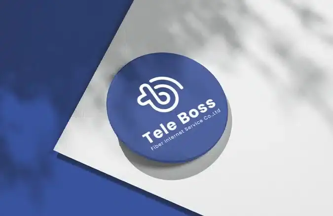 Hlaing Min Thant Graphic Design Logo Tele Boss Wifi