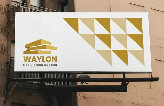 Hlaing Min Thant Graphic Design Logo Waylon Moonlit Construction