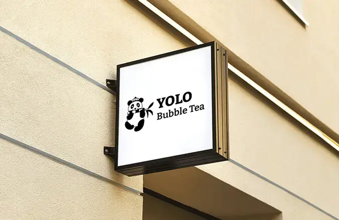 Hlaing Min Thant Graphic Design Logo Yolo Bubble Tea