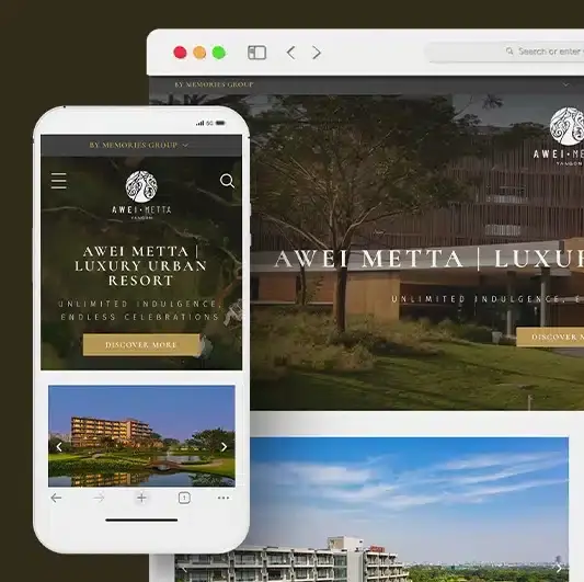 Hlaing Min Thant UI/UX Development Awei Metta Yangon Hotel Website