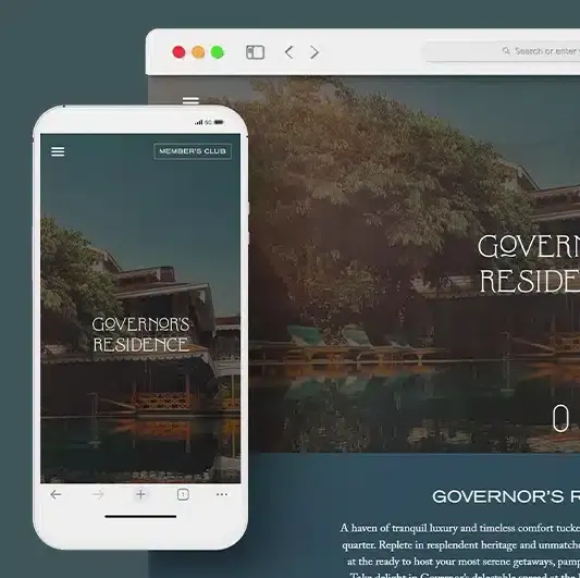 Hlaing Min Thant UI/UX Development Governor's Residence Yangon Website