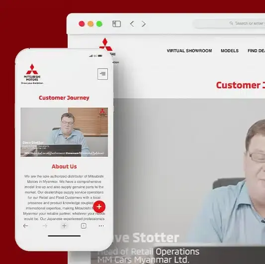 Hlaing Min Thant UI/UX Development Mitsubishi Motors Myanamr Website