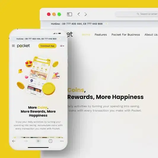 Hlaing Min Thant UI/UX Development Pocket MM Website