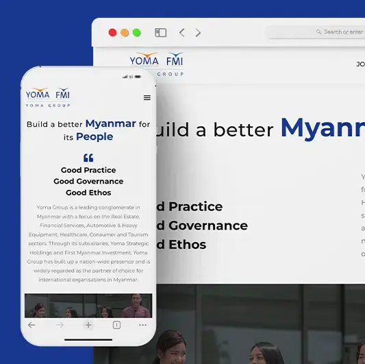 Hlaing Min Thant UI/UX Development Yoma Group Website