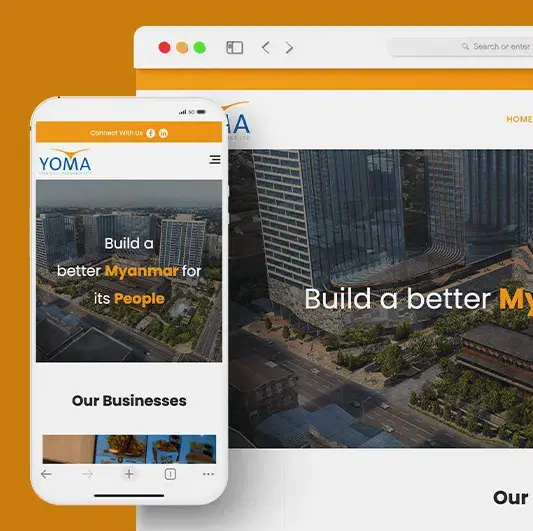 Hlaing Min Thant UI/UX Development Yoma Strategic Holding Website