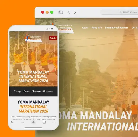 Hlaing Min Thant UI/UX Development Yoma Yangon International Marathon Website